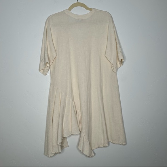 2 Oh My Gauze Yellow and Cream Tunic Tops Size 1 (6/10) Loose Flowy Cotton Top - Picture 5 of 15